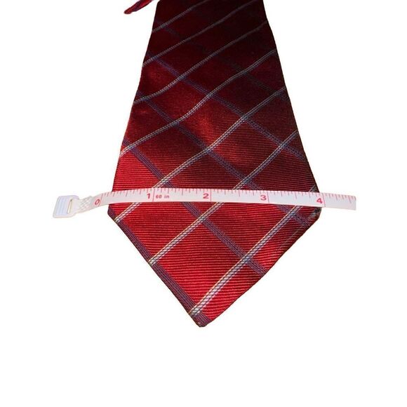 Brooks Brothers Red & Blue Check Made in USA 100% Silk Tie - Picture 3 of 5